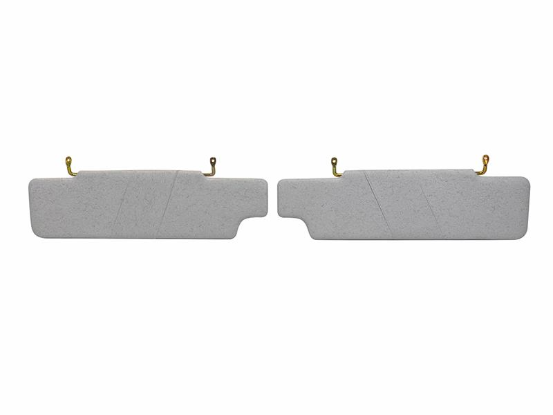 Sun Visor Set Gray Left Right for Land Rover Defender 1983-2012