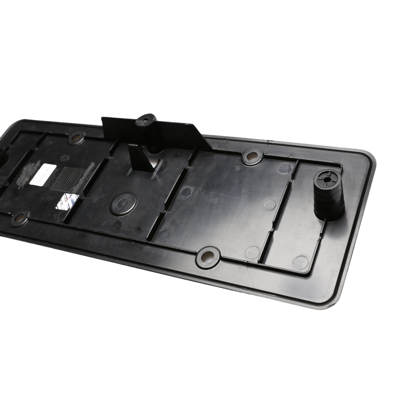 Audi A8 2010-2013 Front Bumper Number Plate Backing Piano Black 4H0807285AD