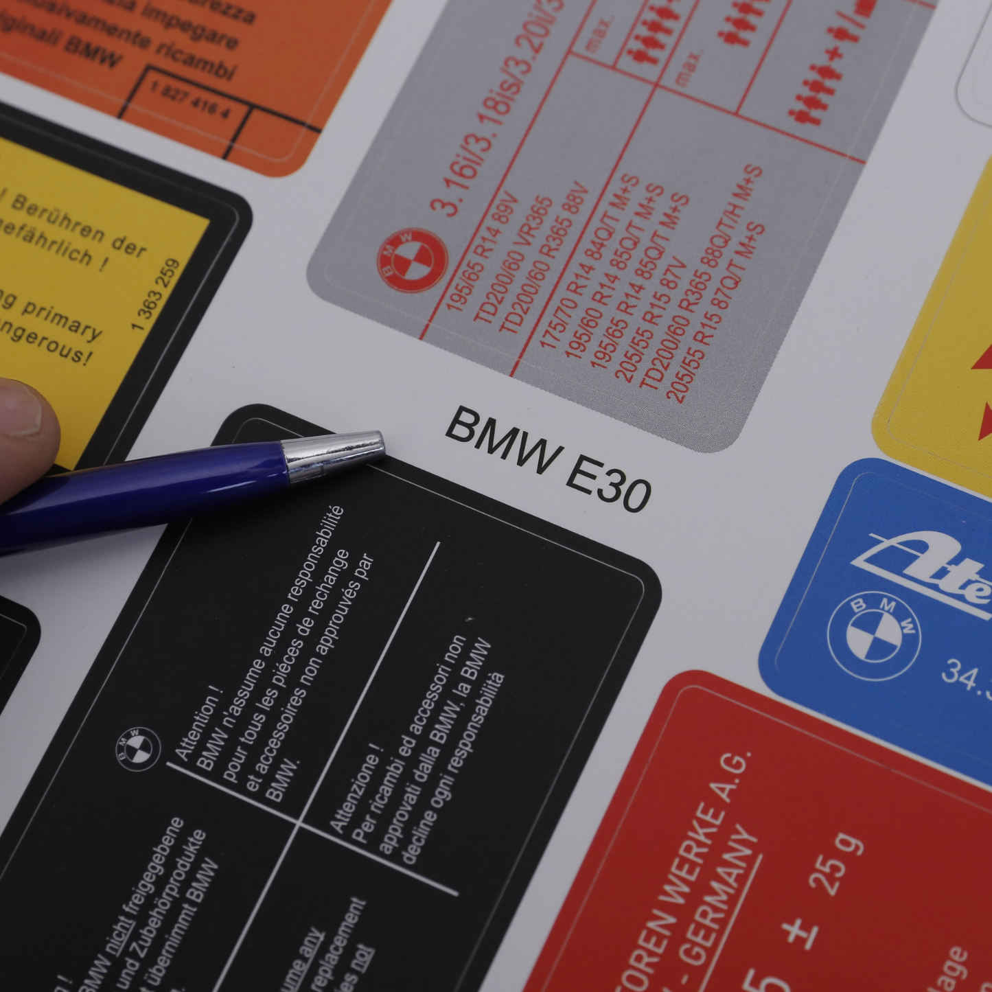 Stickers Decals Set Best Quality for BMW E30