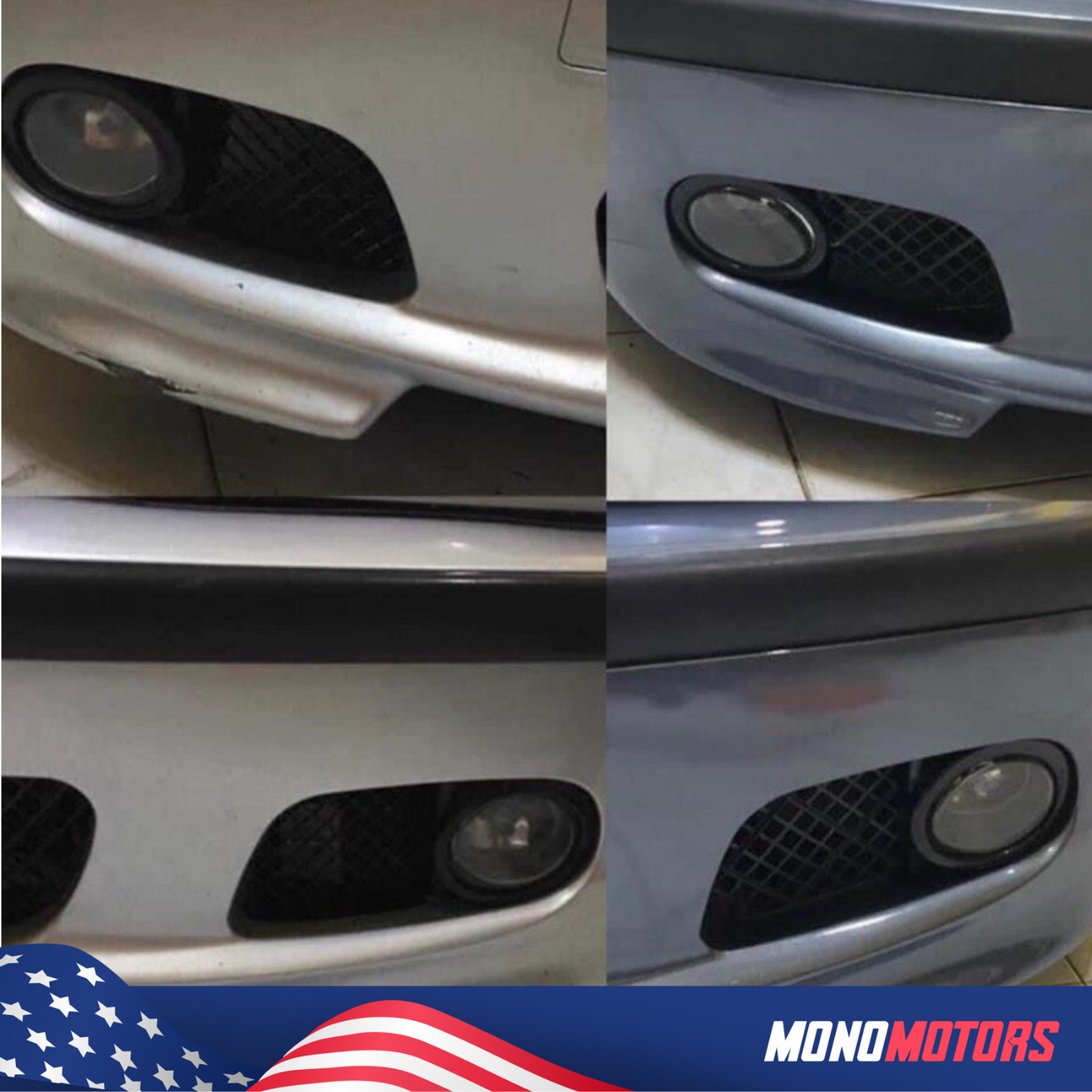 2 Pcs M3 Bumper Grille "Metal" for BMW E46 51117893331