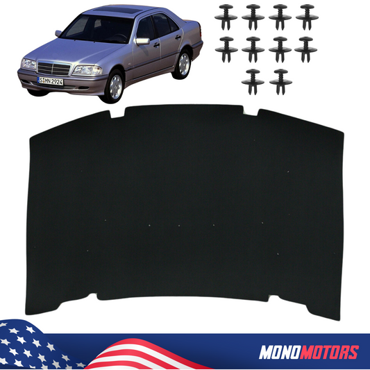 Hood Insulation Foam Pad for Mercedes W202 1993-2000 Sound Insulating Engine