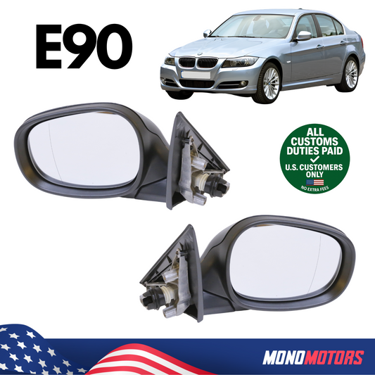 Side Folding Mirror Set Electric for BMW E90 Lci OEM 51167268261 51167268262