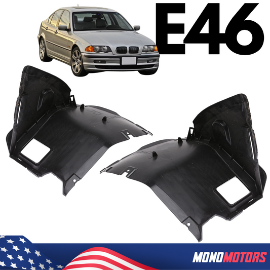 Fender Liner Splash Shields for BMW E46 Front Left & Right Pair Wheel Arch Inner