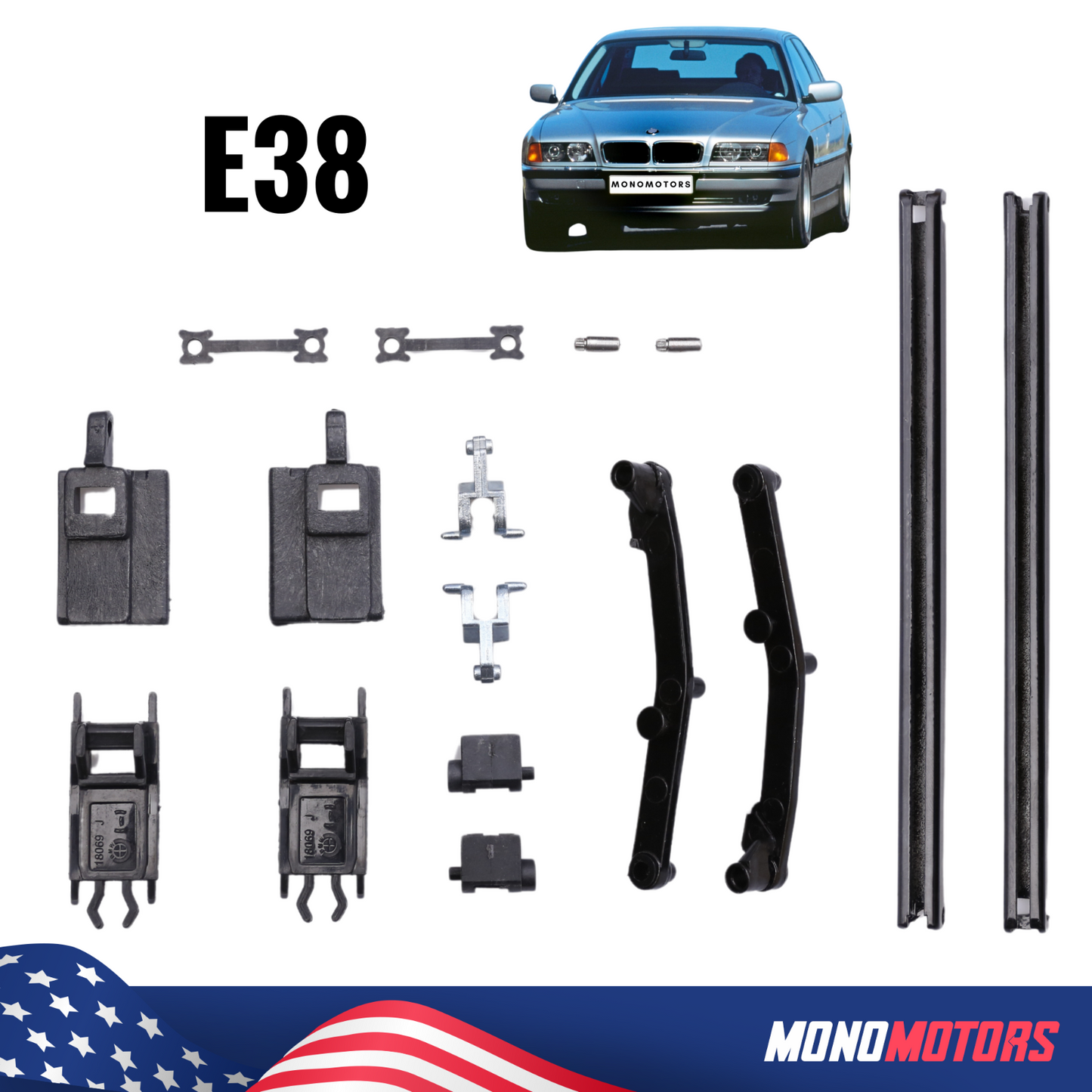 Sunroof Parts for BMW 7 Series E38 740i 740il 750il 1994-2001 Repair Kit W/rails