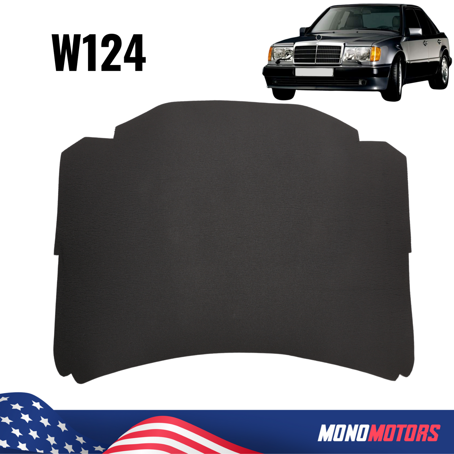 Hood Insulation for Mercedes W124 E Class 1986-1995 Foam Pad Fit Mat Sound Heat