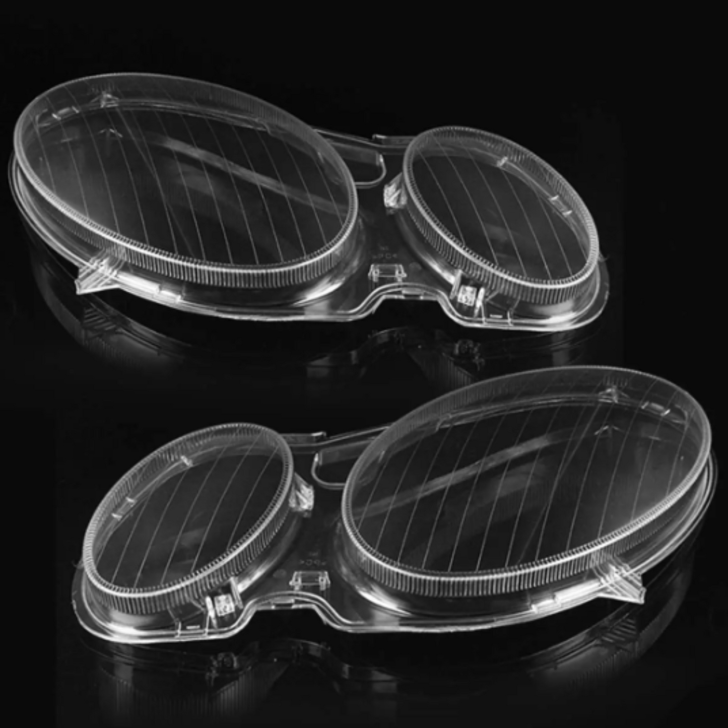 Headlight Plastic Lens Pair for Mercedes-benz E Class W211 S211 2002-2009