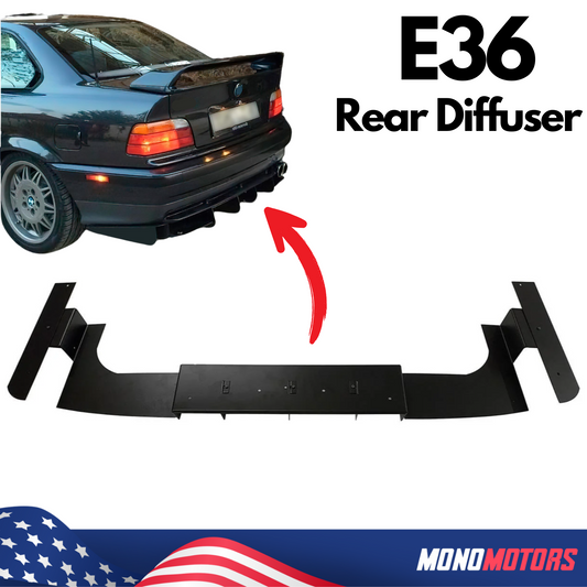 Metal Rear Diffuser for BMW E36 – Sedan Coupe Cabrio