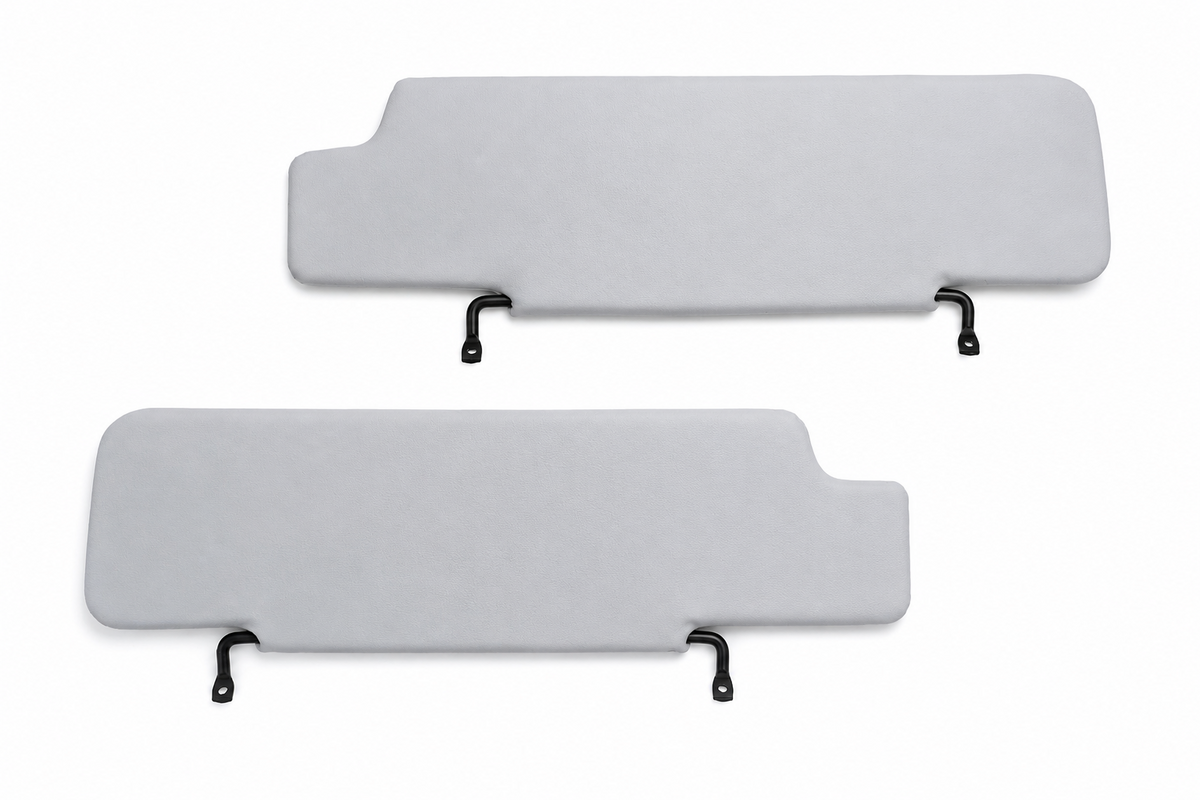 Sun Visor Set for Land Rover Defender Gray Left Right Pair 1983-2012