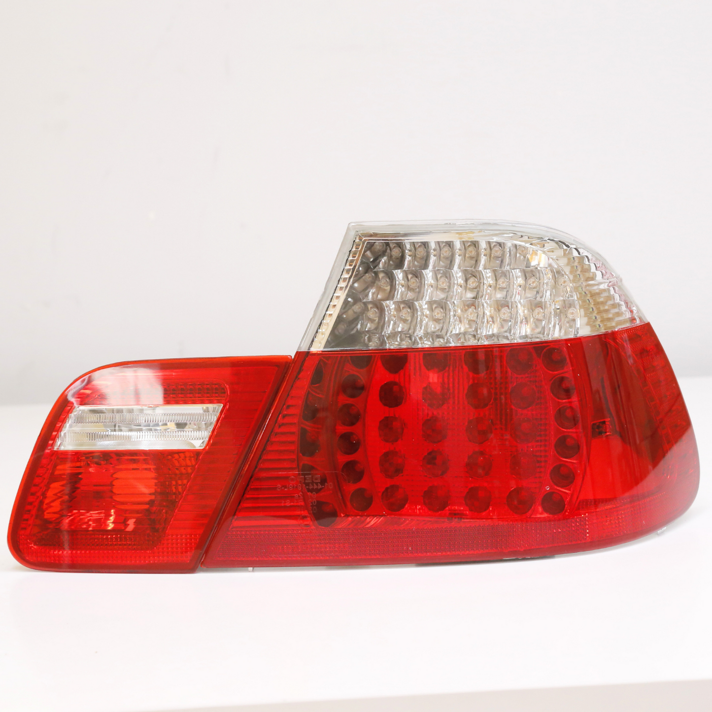 Red Clear Full LED Tail Lights Pair for BMW E46 Facelift Coupe 2001-2005