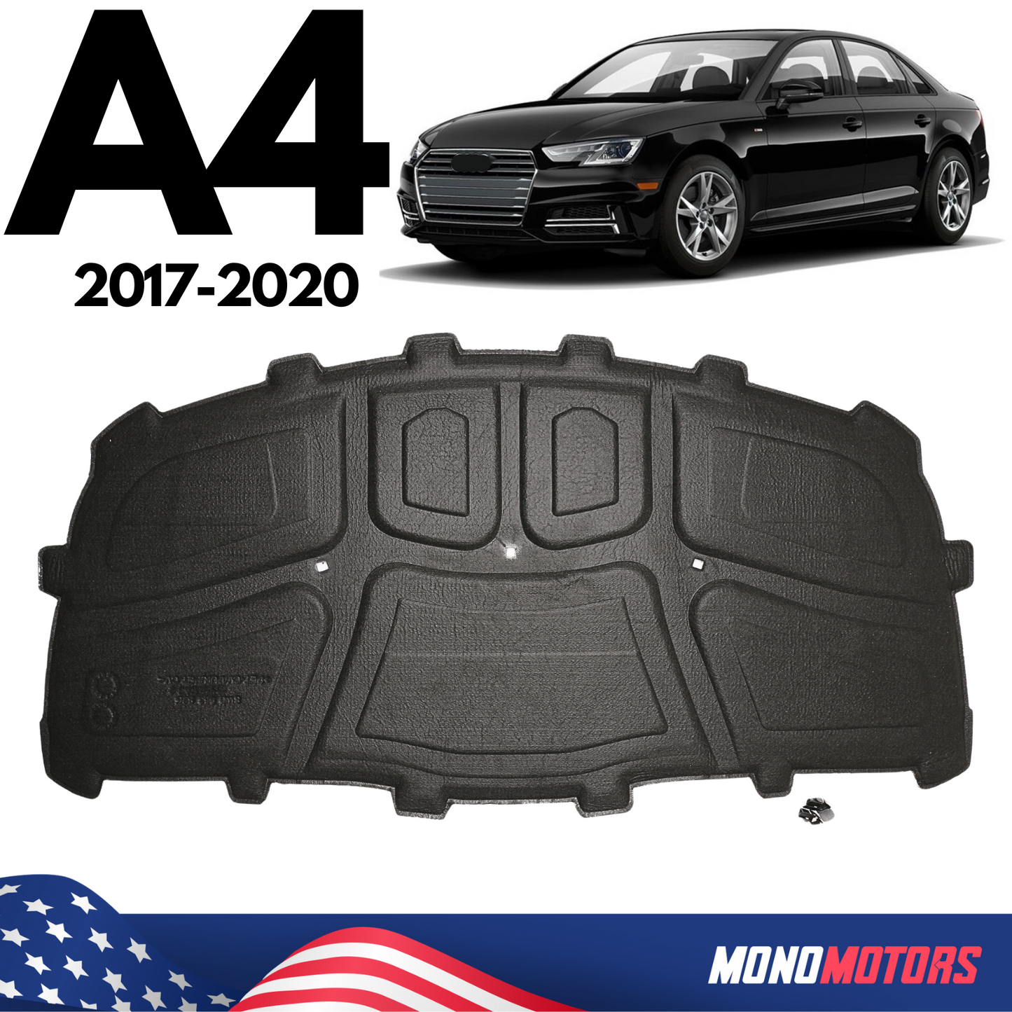 Hood Engine Insulator for Audi A4 2016-2020 8W0863825 Sound Absorber Insulation