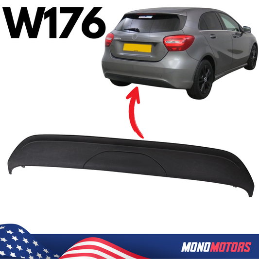 Rear Bumper Lower Trim for Mercedes Benz W176 2015-2018 Bottom Edge Diffuser