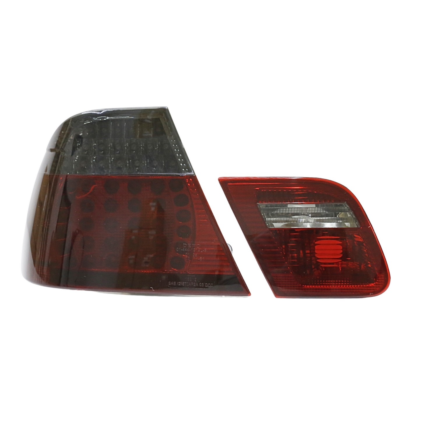 Red Smoke Full LED Tail Lights Pair for BMW E46 Coupe 2003-2006