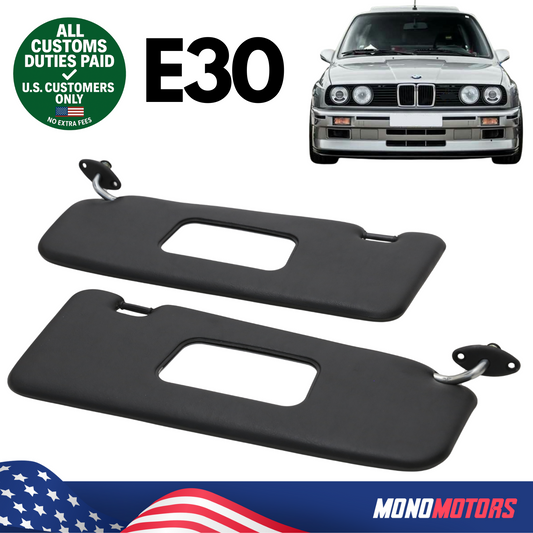 Sunvisor Pair for BMW E30 1982-1994 Left Right Interior Shade Set