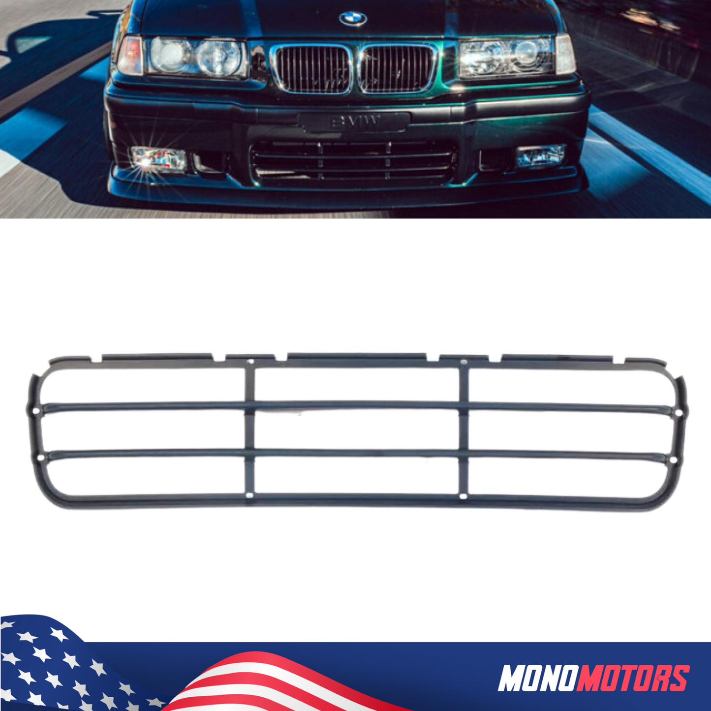 Slat Type Grille for BMW E36 M3 Bumper 51112233870
