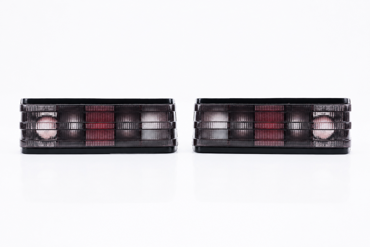 Smoked Rear Tail Light Set for Mercedes W201 190e 190d 1983-1993 Left Right