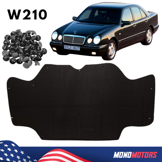 Hood Insulation Liner Panel for Mercedes E Class W210 S210 1995-2003 W/rivets