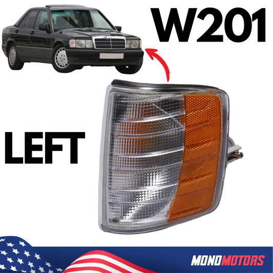 Mercedes Benz W201 Left Turn Signal Indicator US Type Orange Corner Lights