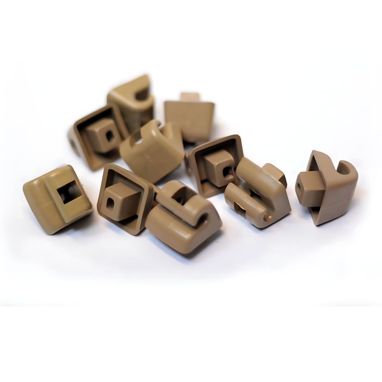 Interior Sunvisor Clip Beige 2x for Mercedes W123 W124 W126 W201 190e 1268100012
