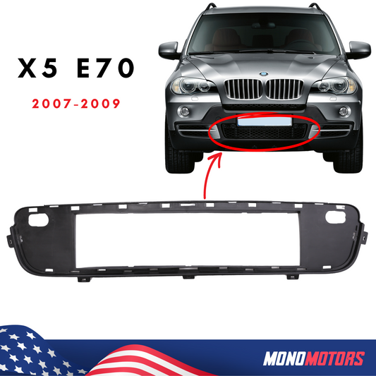 Front Bumper Filler for BMW X5 E70 2007-2009 Panel Ventilation W/pdc Hole Spacer