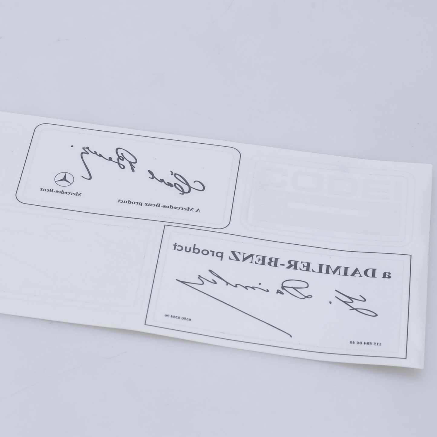 Windows Glass Decal Label Set Stickers Mercedes W123 W126 W110 W112 W114 W115