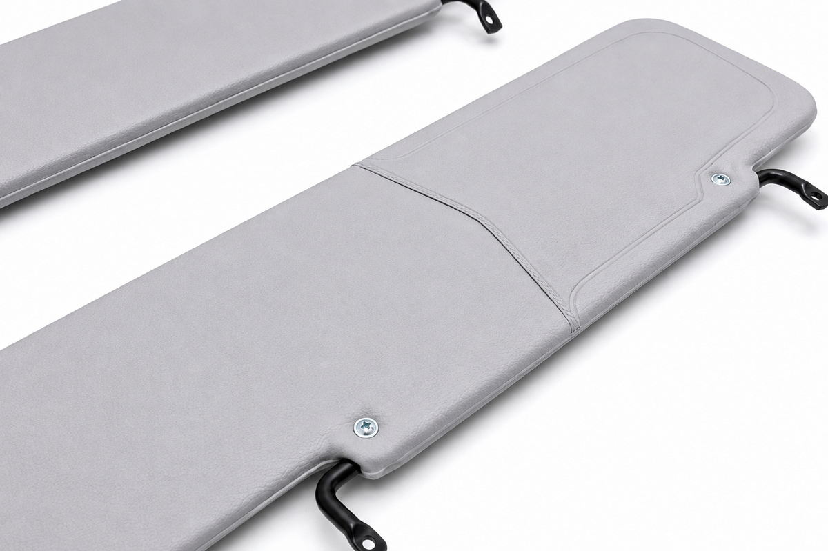 Sun Visor Set for Land Rover Defender Gray Left Right Pair 1983-2012