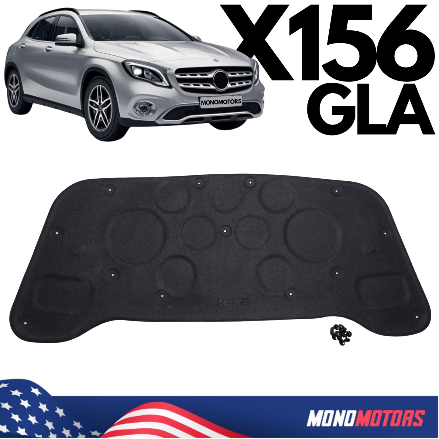 Hood Liner Panel for Mercedes-benz Gla 180 200 220 250 X156 Suv Damping Hood