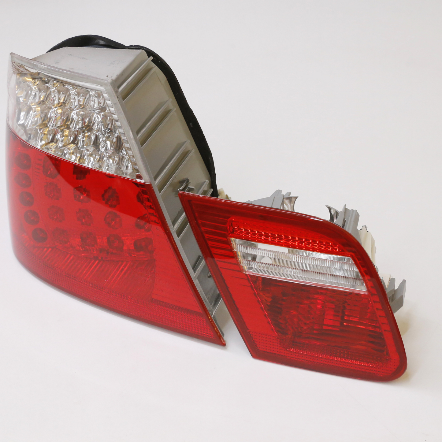 Red Clear Full LED Tail Lights Pair for BMW E46 Facelift Coupe 2001-2005