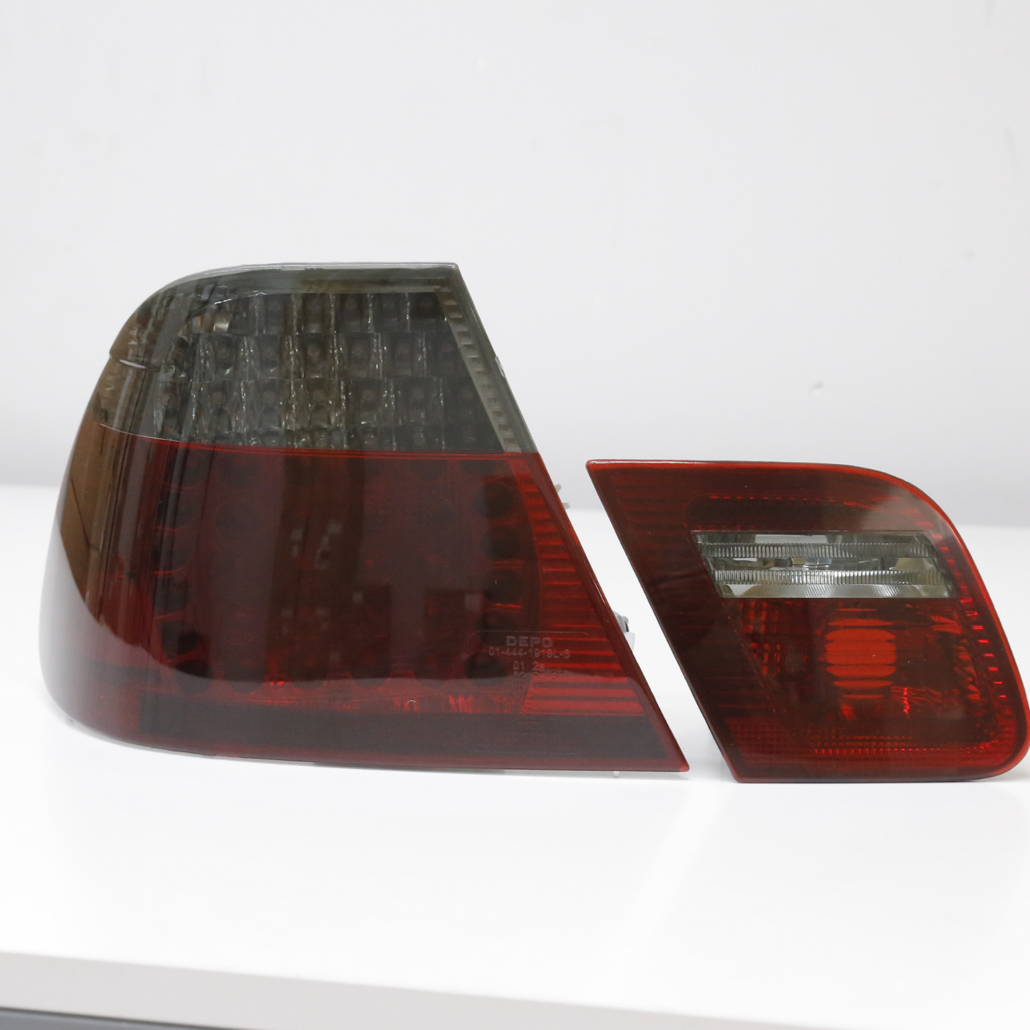 Red Smoke Full LED Tail Lights Pair for BMW E46 Coupe 1999-2001