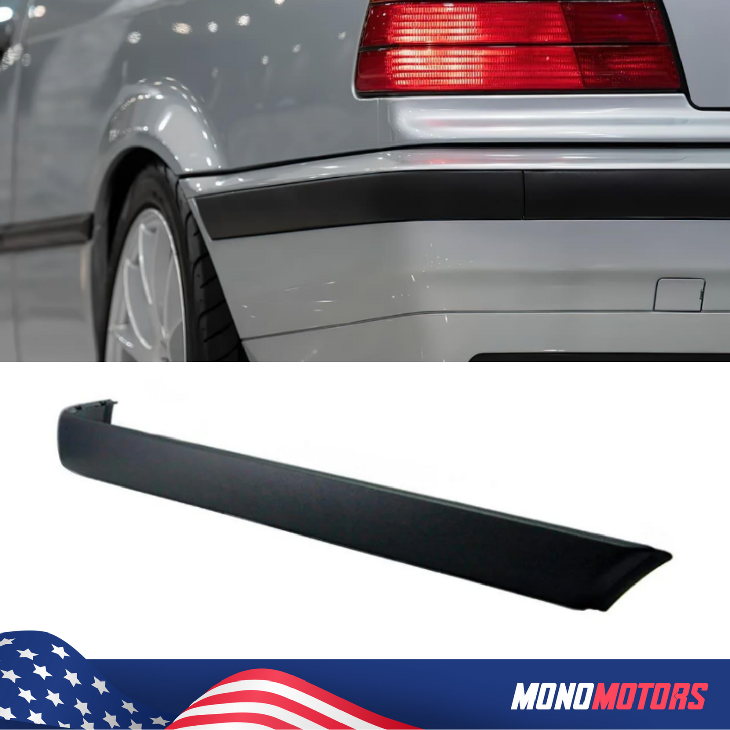Bumper Trim Moulding Strip Band Set for BMW E36 M3 Bumper