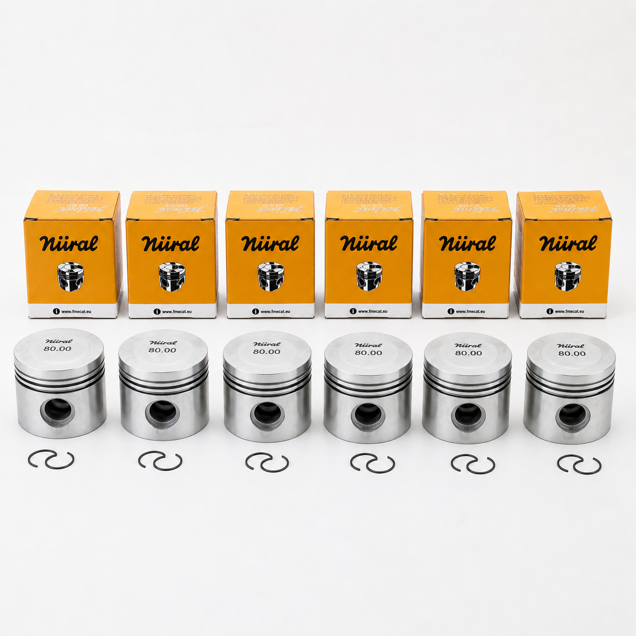 Piston Ring Set for BMW E34 M20 80.00mm Std 8770212 6pcs Federal Mogul
