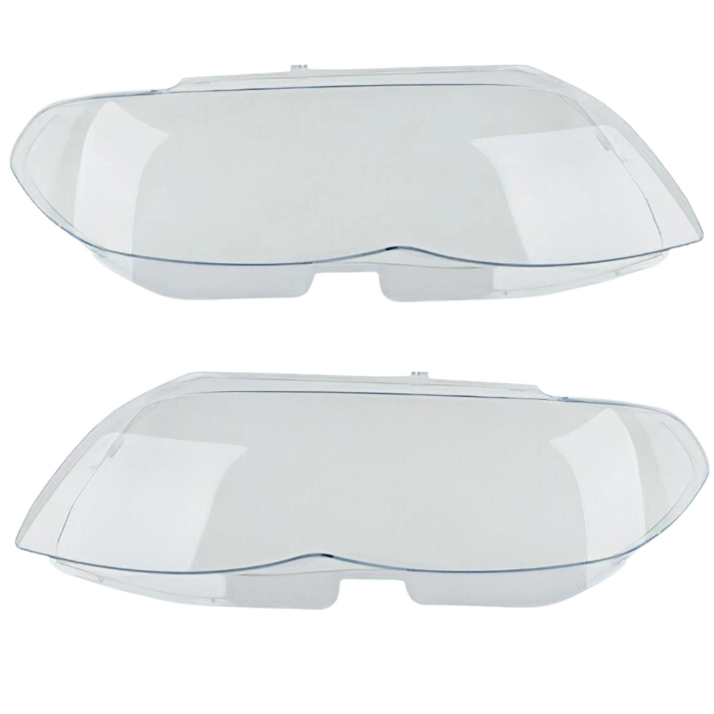 Pair Headlight Lens Cover for BMW X5 E53 2004 - 06 Clean Smooth Headlamp Cover