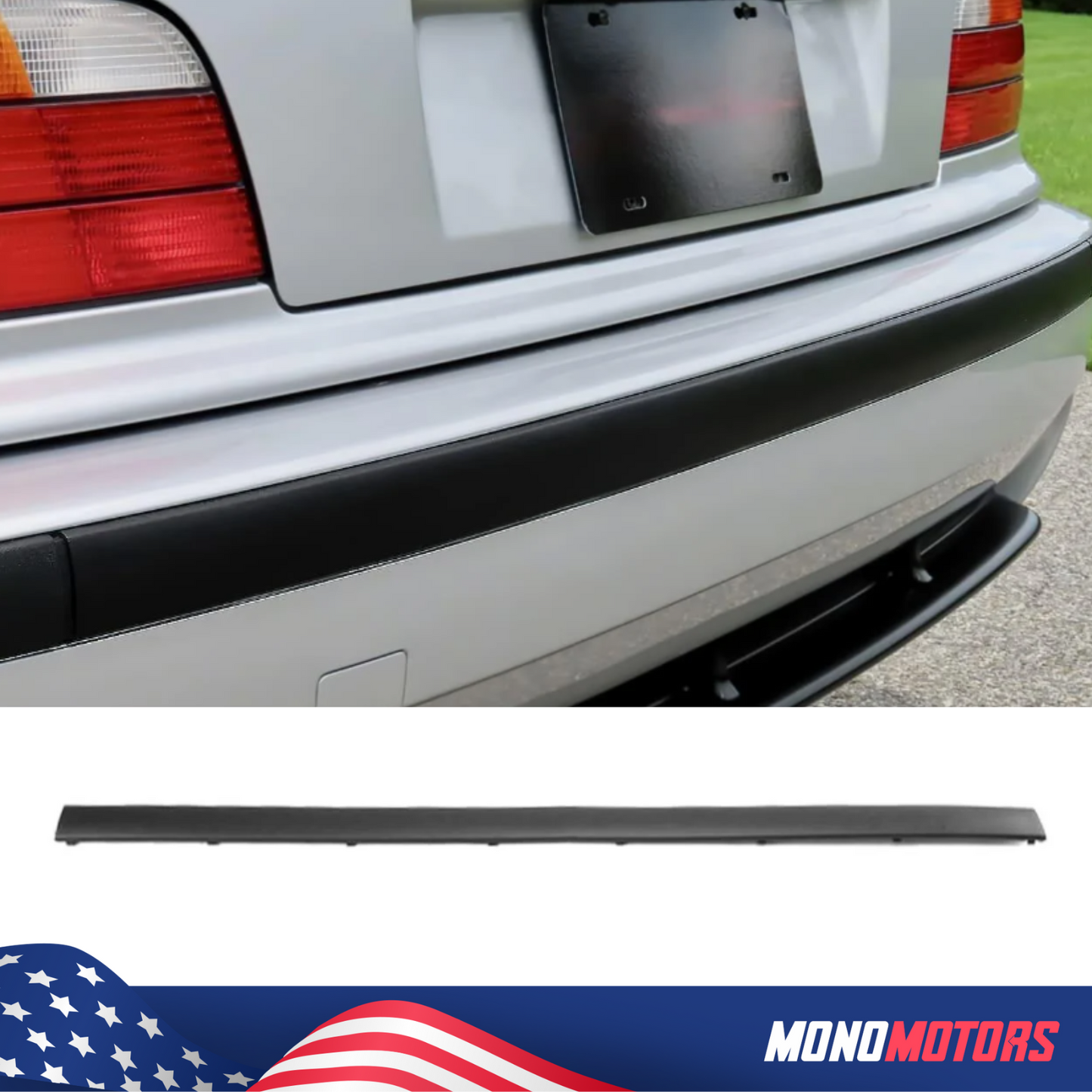 Bumper Trim Moulding Strip Band Set for BMW E36 M3 Bumper