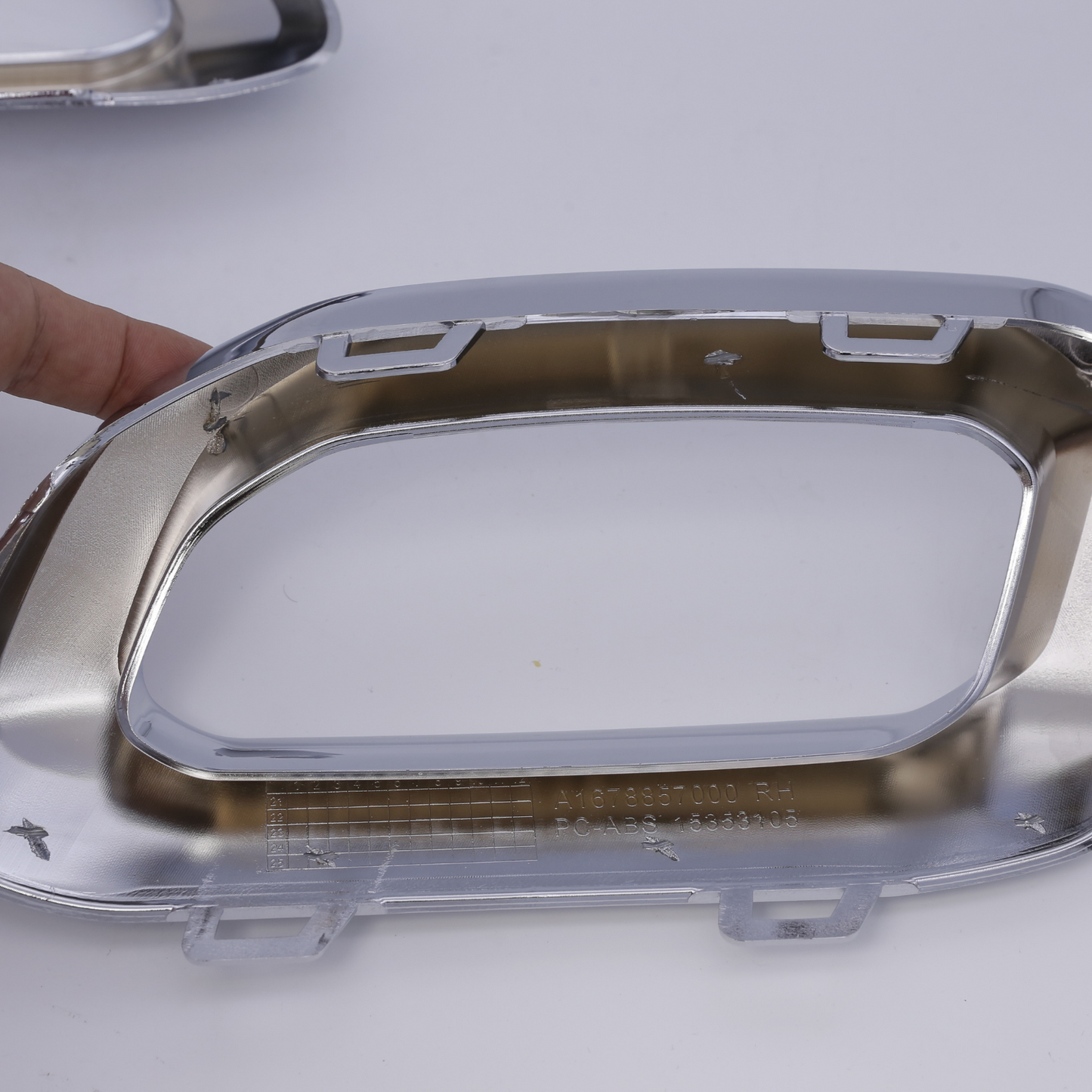 Exhaust Chrome Trim Tip Cover for Mercedes Glc X253 AMG Rear Bumper Left Right