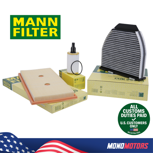 Mann Oil Air Carbon Cabin Filter Kit for Mercedes W204 C207 W212 C300 E350 E400