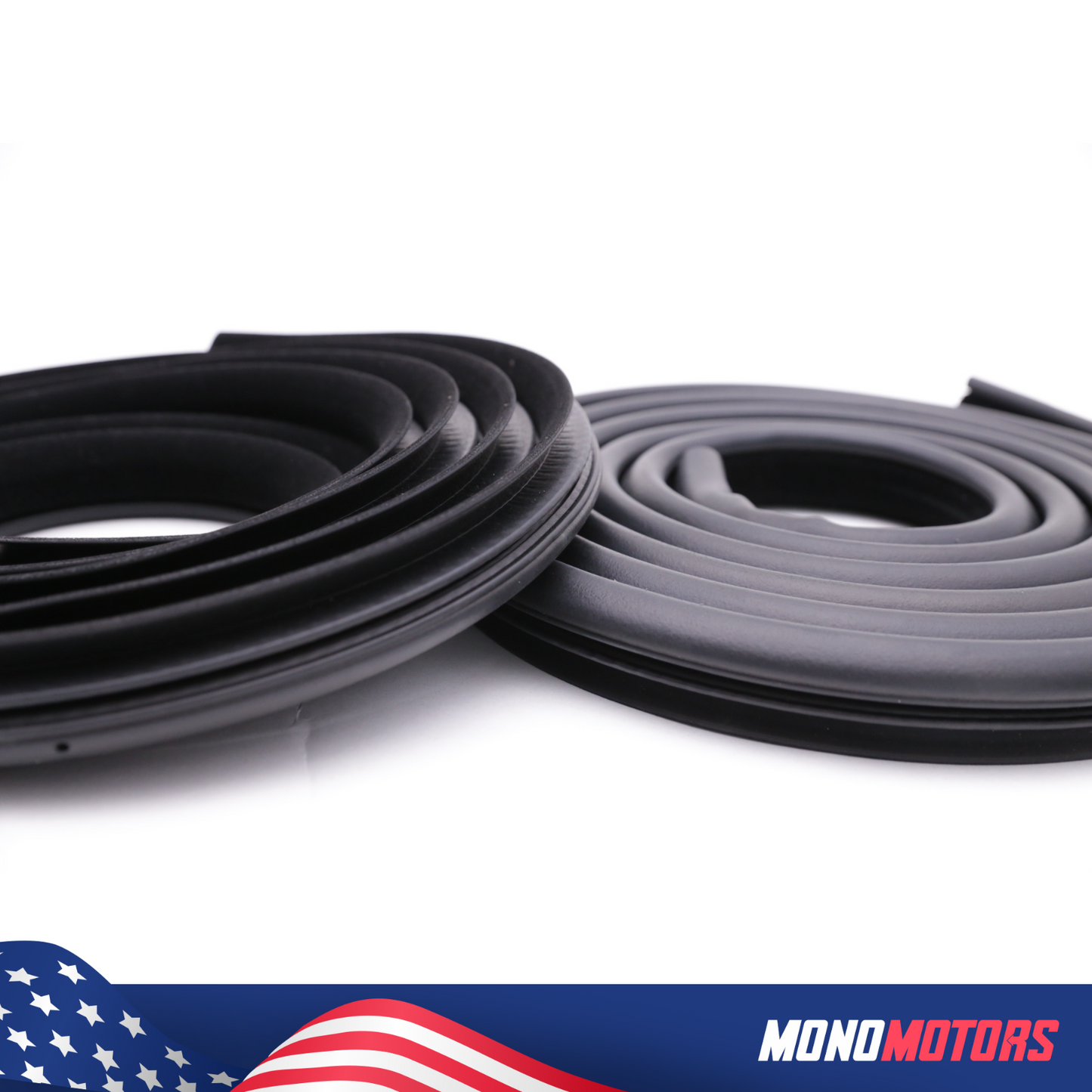 Velvet Door Seal Set Rubber for BMW E36 Coupe 2 Pcs Right Left