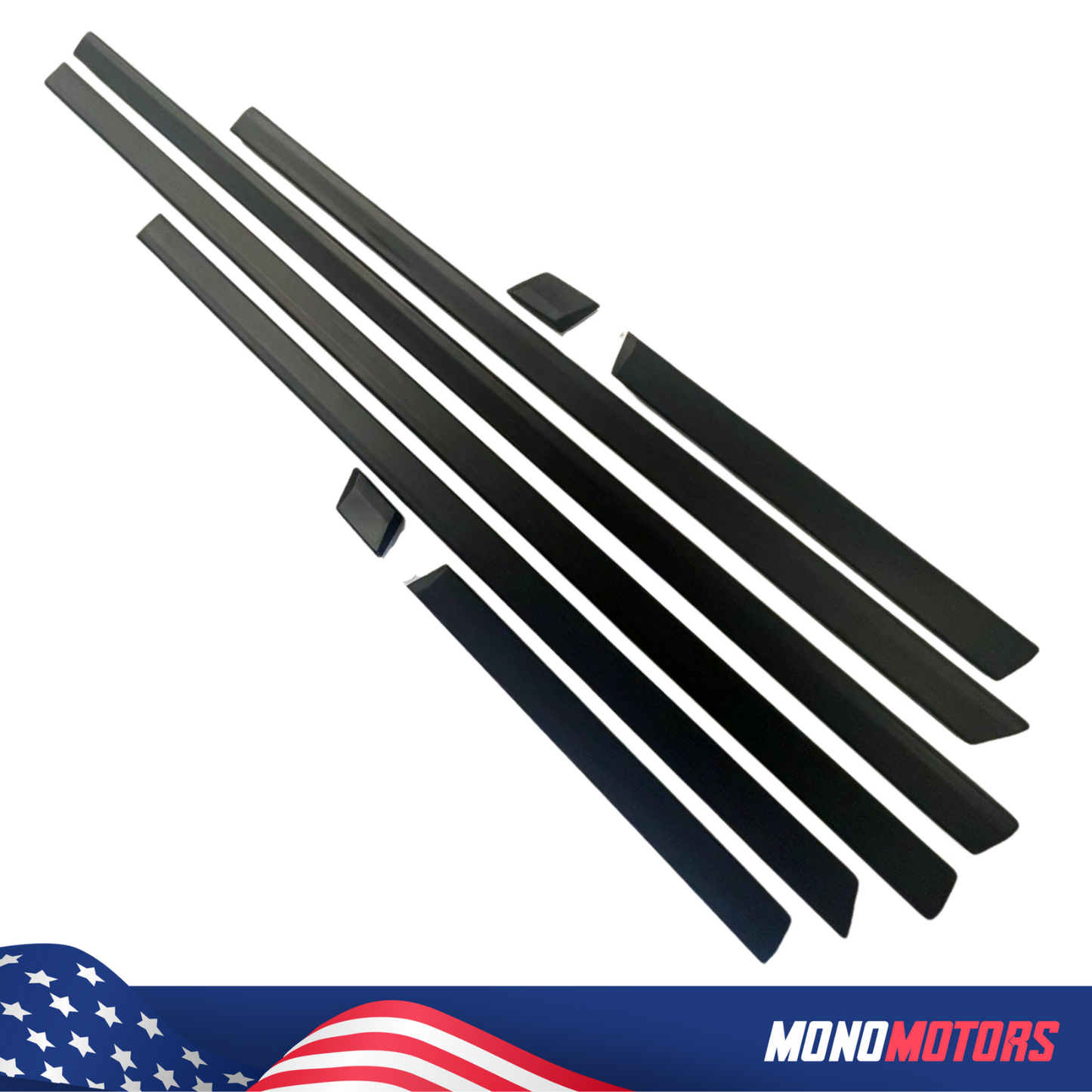 BMW E34 520i 520is Body Side Moulding Trim Set 5 Series 1988 - 1996 W/clips
