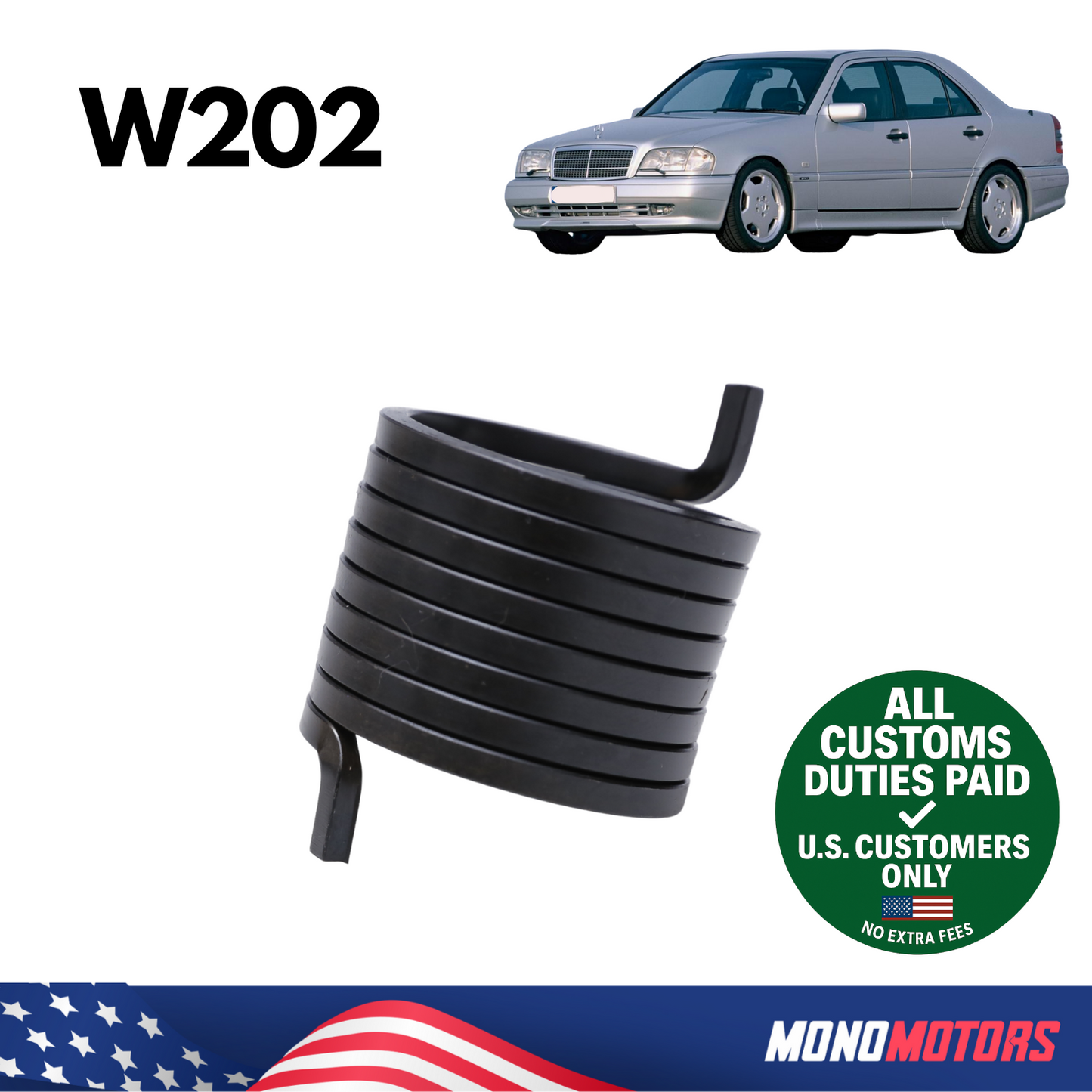 Mercedes W202 M271 Supercharger Return Spring Two-ear Clutch Part 2710902780