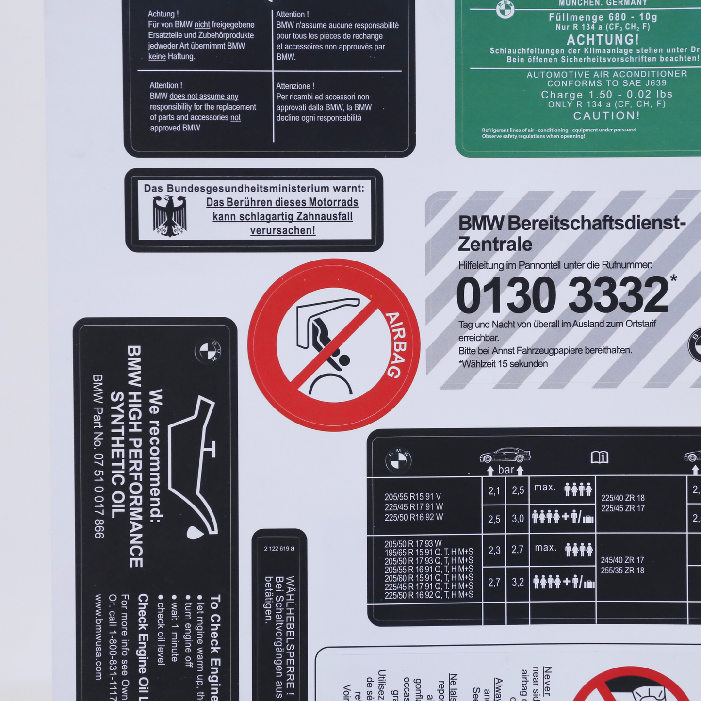 Stickers Decals Set Best Quality for BMW 5 Series E39