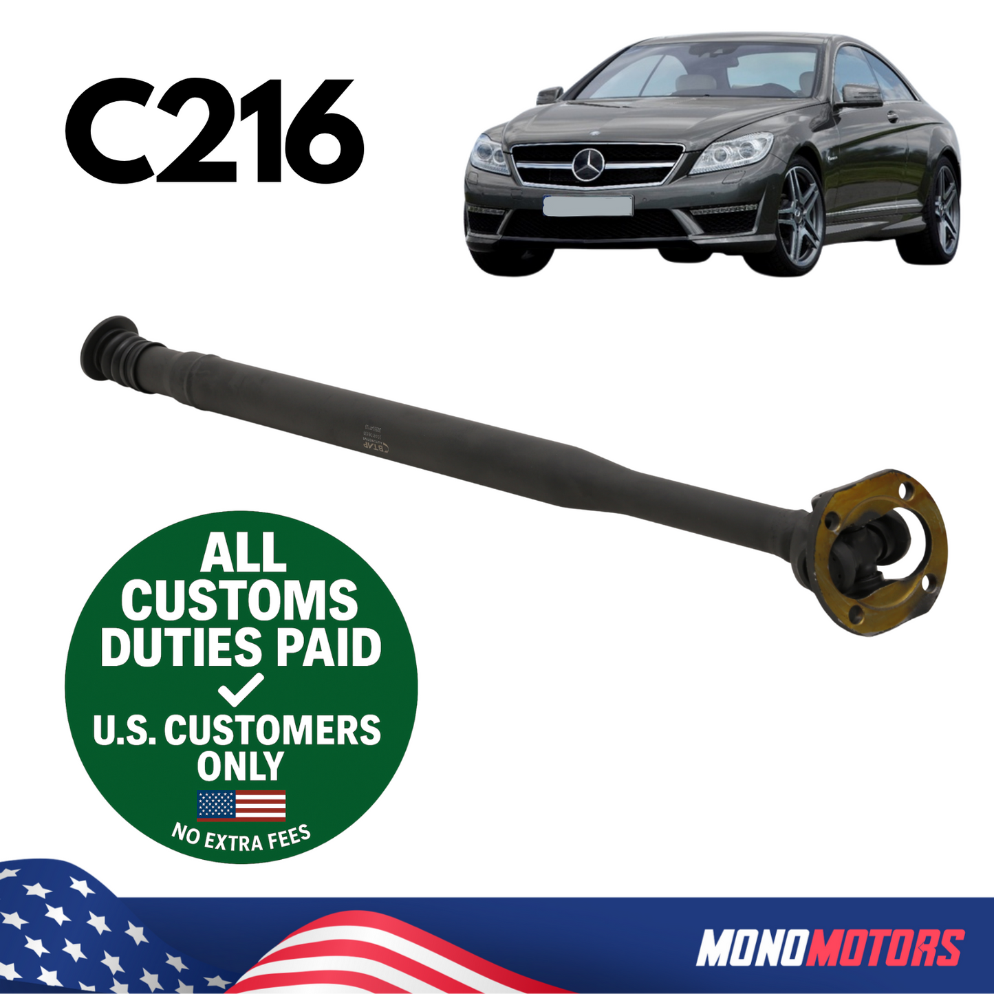 Drive Shaft for Mercedes C216 2006-2013 OEM 2044106801