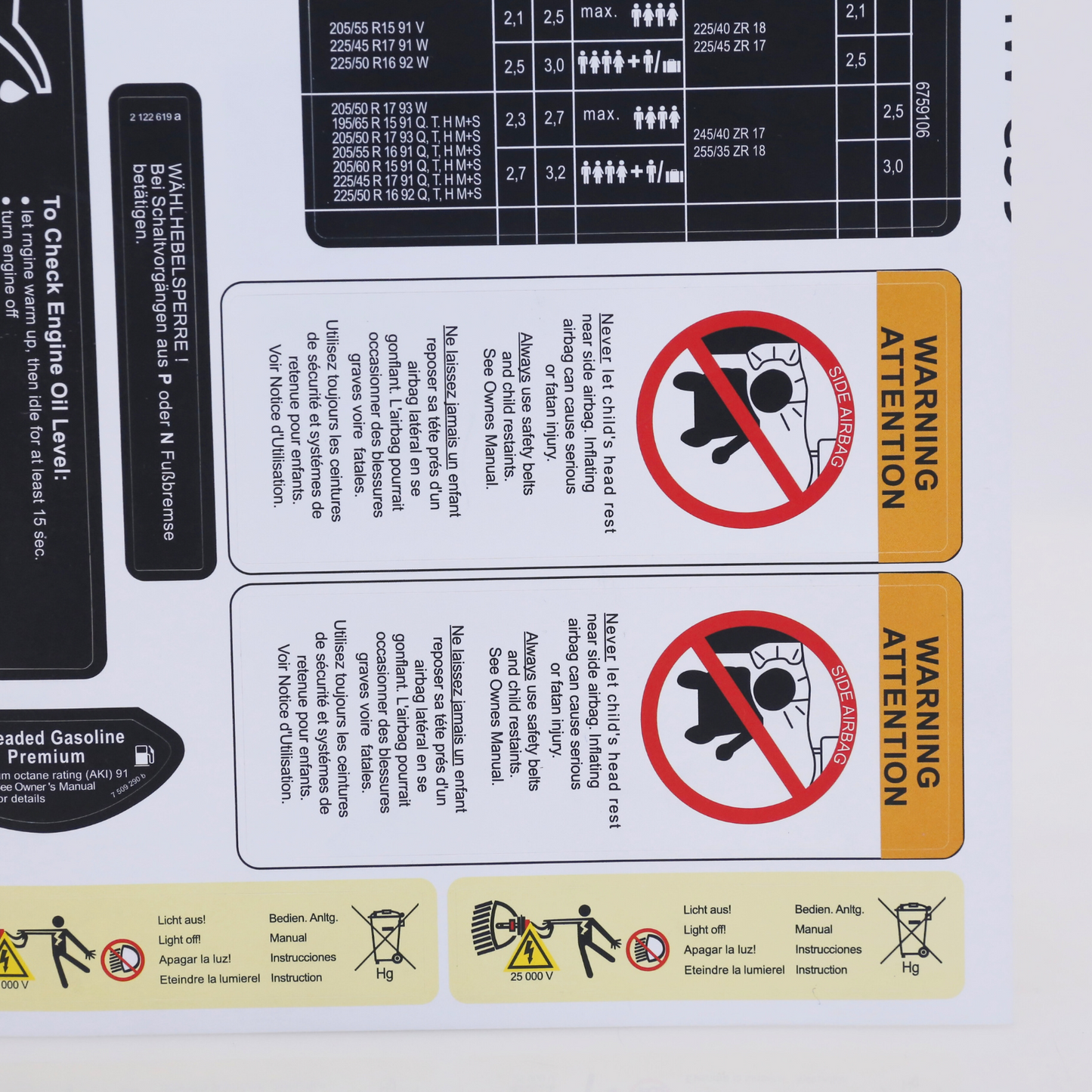 Stickers Decals Set Best Quality for BMW 5 Series E39