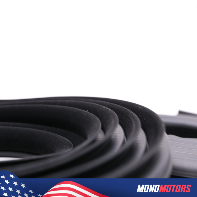 Velvet Door Seal Set Rubber for BMW E36 Coupe 2 Pcs Right Left