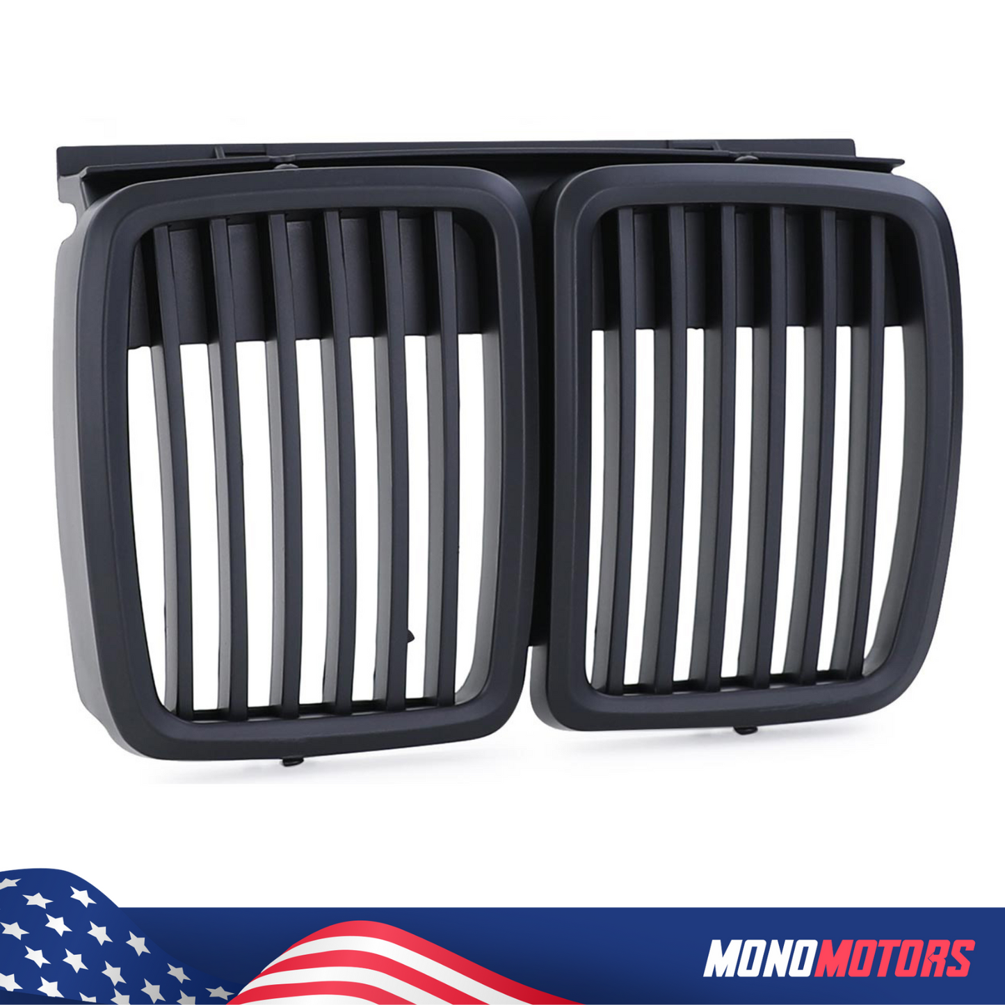 Matte Black Grille for BMW E30 1983-91 Central Kidney
