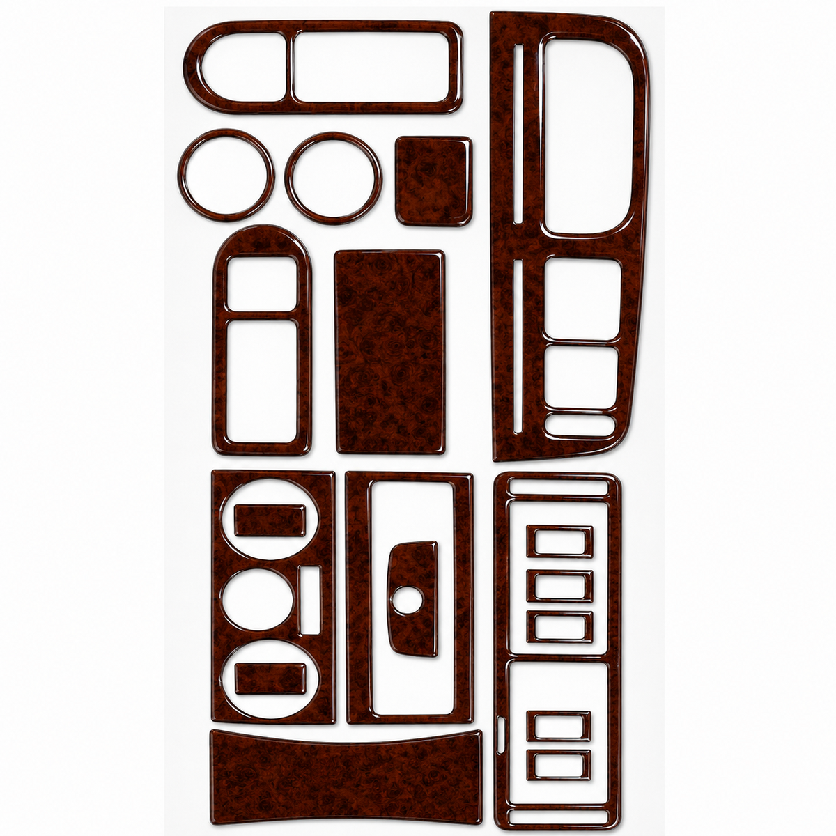 Wood Look Dash Trim Kit for Volkswagen Passat B5 34pcs 1998-2005