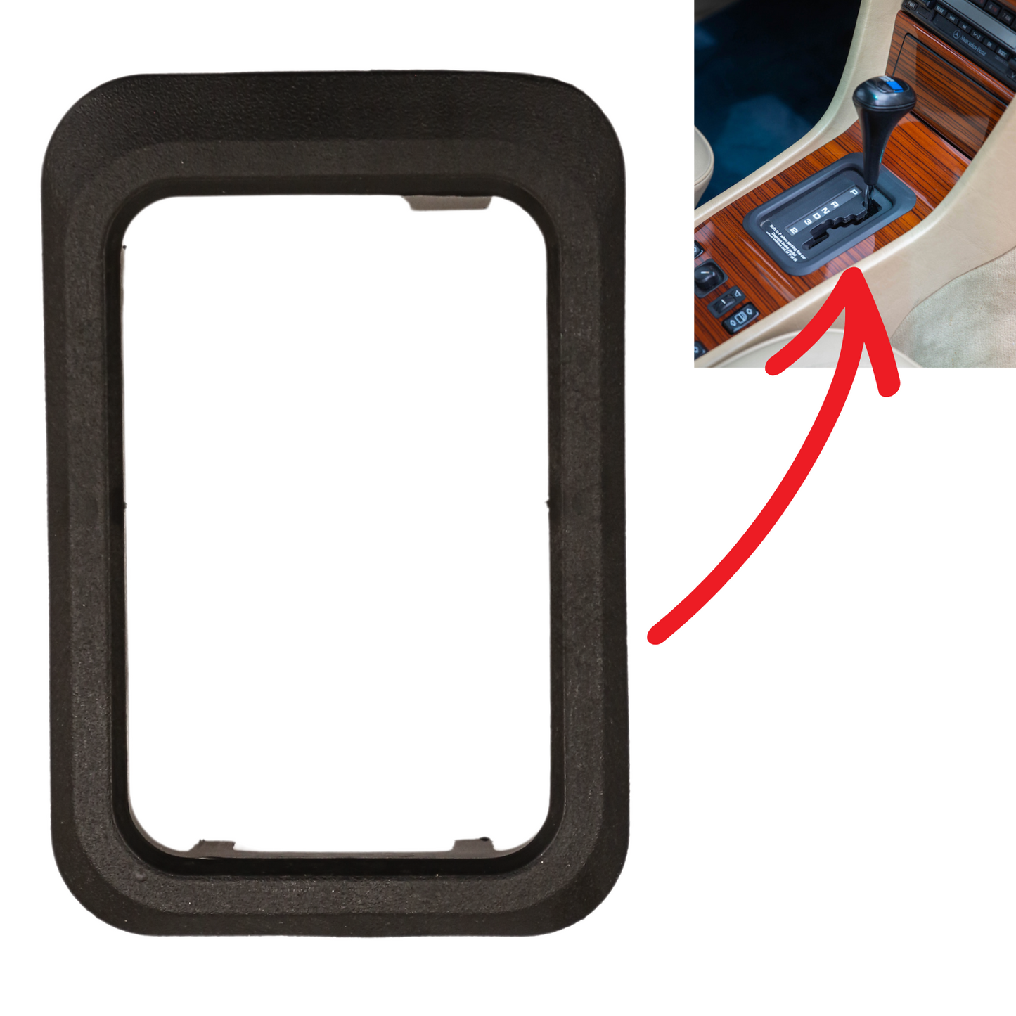 Mercedes W124 Center Console Automatic Gear Selector Suround Frame Cover