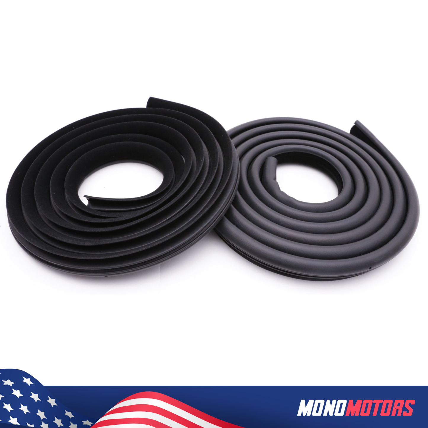 Velvet Door Seal Set Rubber for BMW E36 Coupe 2 Pcs Right Left
