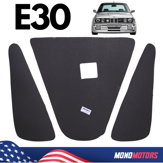 Hood Insulation Mats for BMW 3 Series E30 Insulation Soundproofing Mats 3pcs