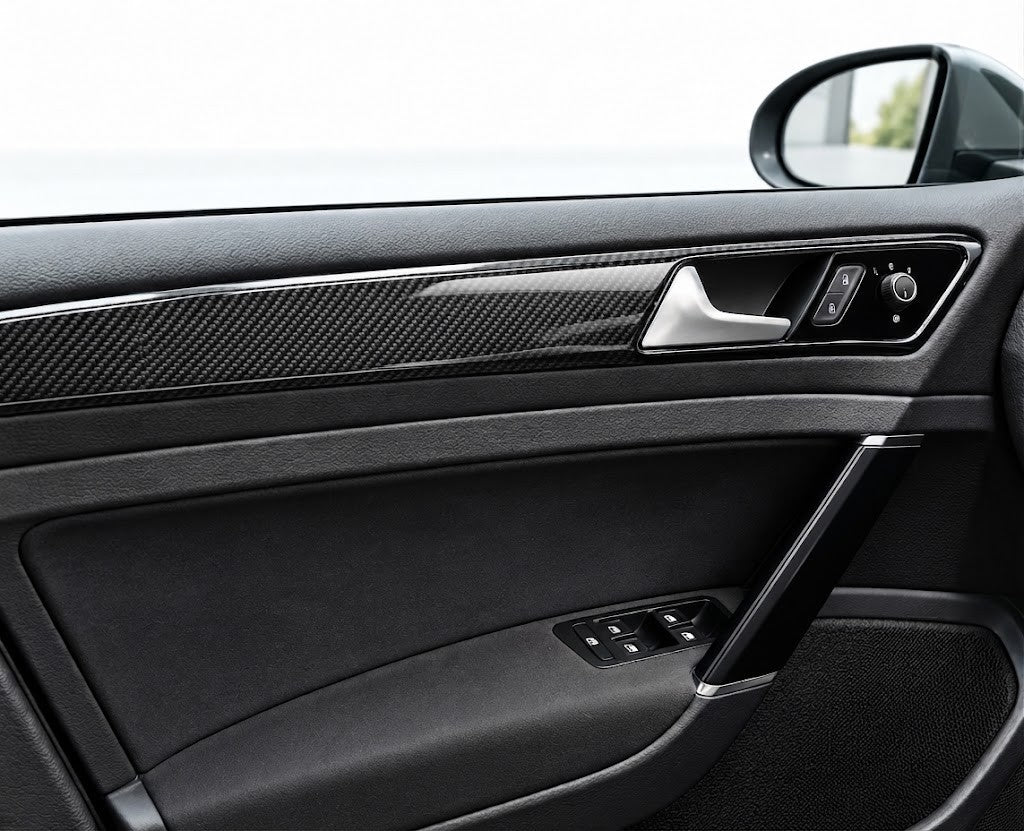 Carbon Fiber Look Trim Kit for Volkswagen Golf 7 MK7 2013+ Interior Dash