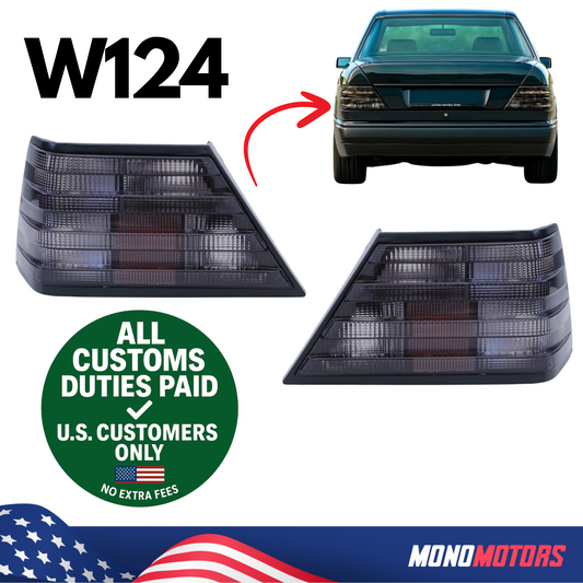 Rear Tail Light Smoke Left Right Set Mercedes W124 1983-95 1248206164 1248206264