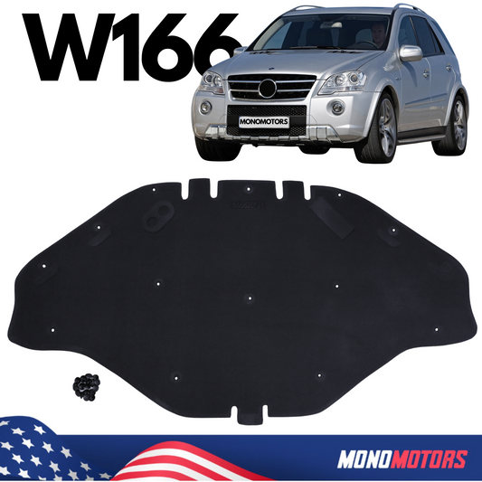 Hood Liner Panel for Mercedes-benz W166 Gle M Insulation Pad Silencer W/clips