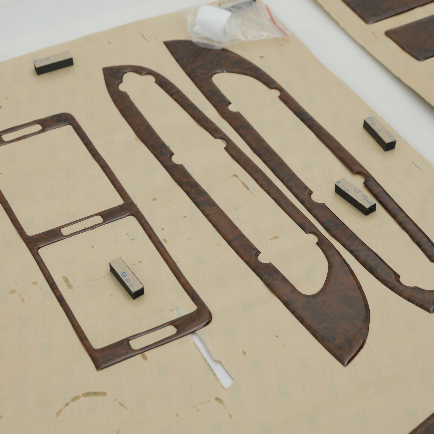 Wood Trim Overlay Kit for BMW E46 Walnut Pre Cut Self Adhesive